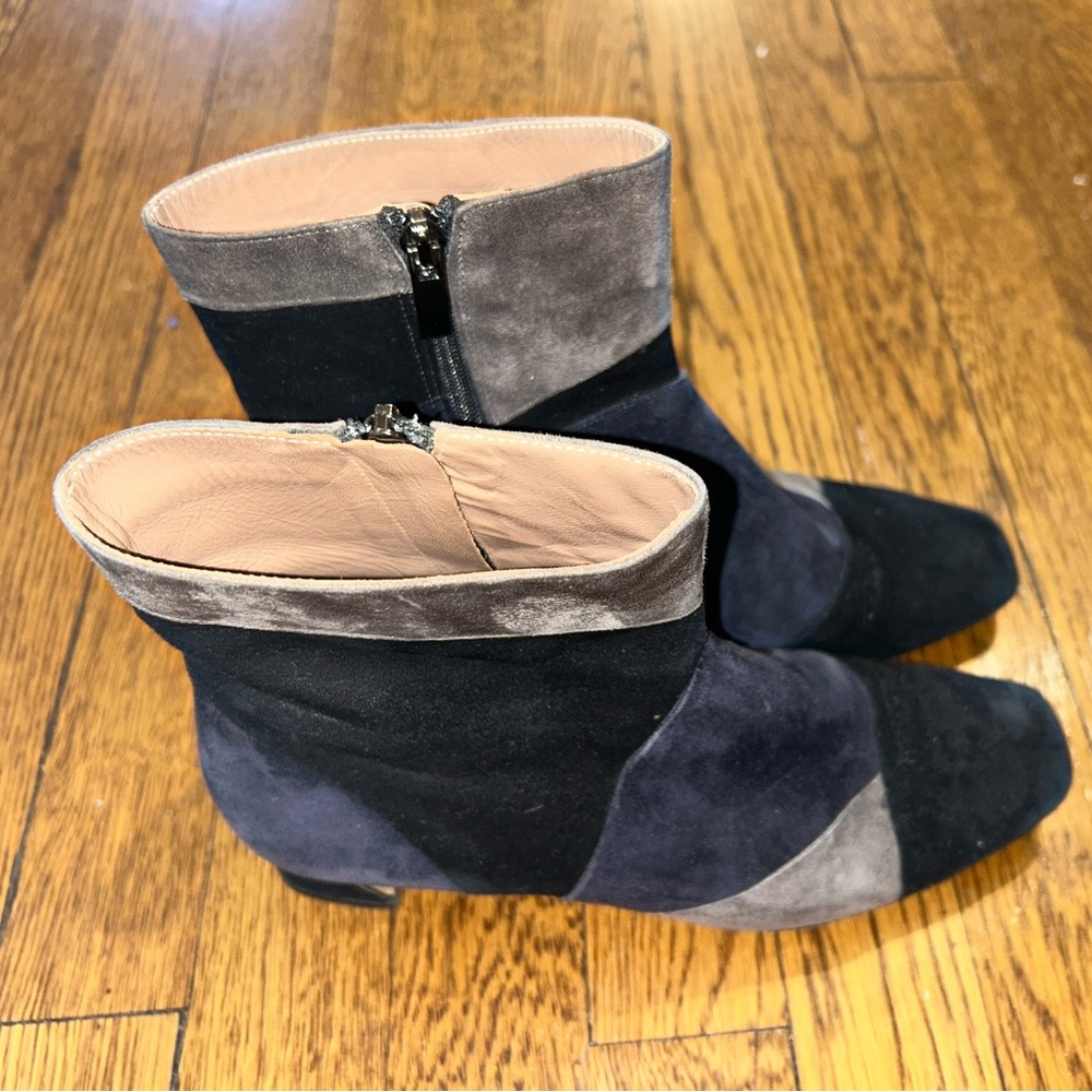 Suede Patchwork Booties - Picture 2 of 5